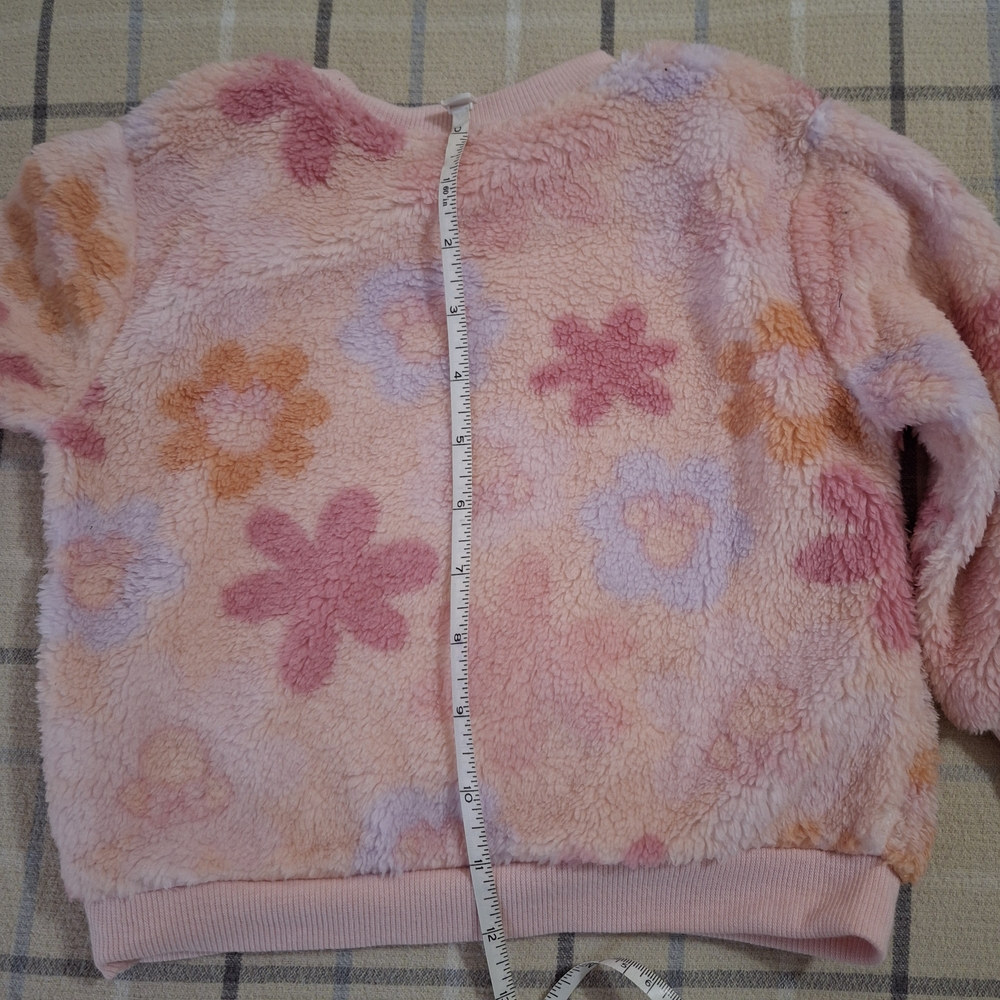 Disney Minnie Pink Plush Kids Sweatshirt - Picture 7 of 7